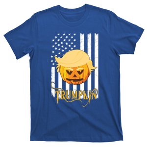 Trump Halloween Pumpkin Carving Funny Usa Flag Trumpkin Gift T-Shirt