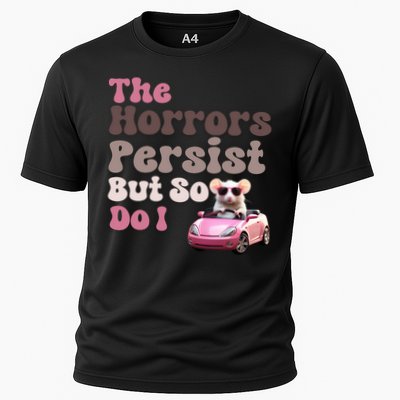 The Horrors Persist But So Do I Meme Funny Meme Funny Gen Z Funny Mouse Performance Shirt