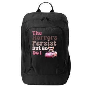 The Horrors Persist But So Do I Meme Funny Meme Funny Gen Z Funny Mouse City Backpack