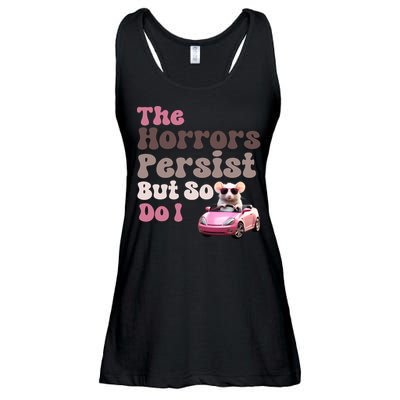 The Horrors Persist But So Do I Meme Funny Meme Funny Gen Z Funny Mouse Ladies Essential Flowy Tank