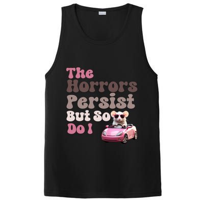 The Horrors Persist But So Do I Meme Funny Meme Funny Gen Z Funny Mouse PosiCharge Competitor Tank