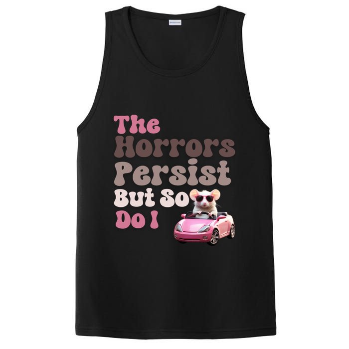 The Horrors Persist But So Do I Meme Funny Meme Funny Gen Z Funny Mouse PosiCharge Competitor Tank