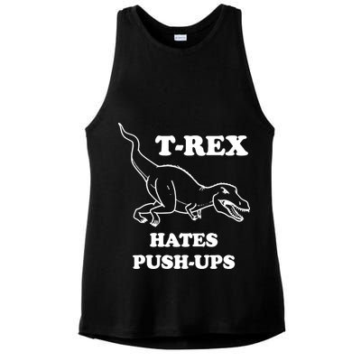 TRex Hates Pushups Ladies PosiCharge Tri-Blend Wicking Tank