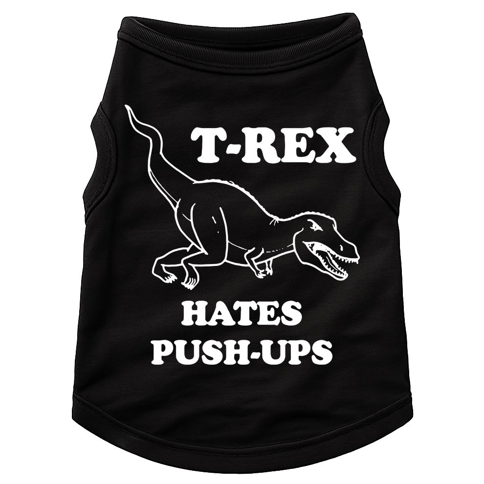 TRex Hates Pushups Doggie Tank