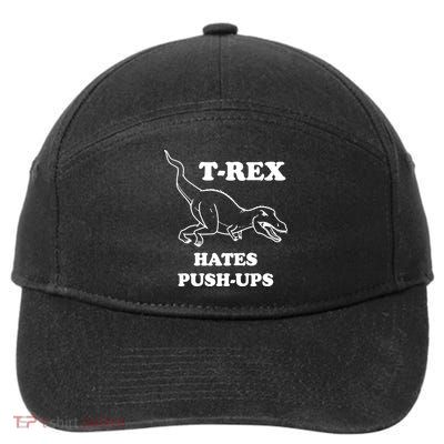 TRex Hates Pushups 7-Panel Snapback Hat