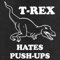 TRex Hates Pushups 11oz C Handle Ceramic Mug