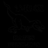 TRex Hates Pushups 16oz Travel Tumbler