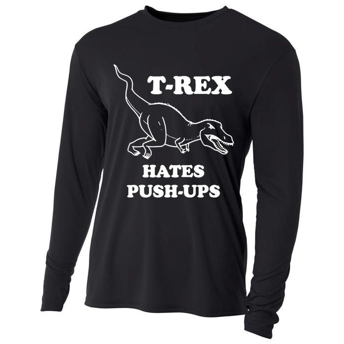 TRex Hates Pushups Cooling Performance Long Sleeve Crew