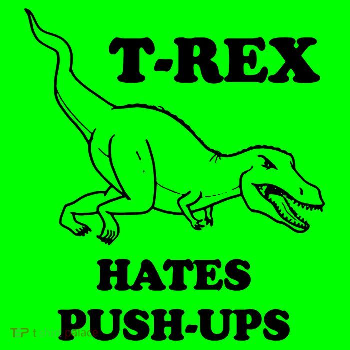 TRex Hates Pushups Bag