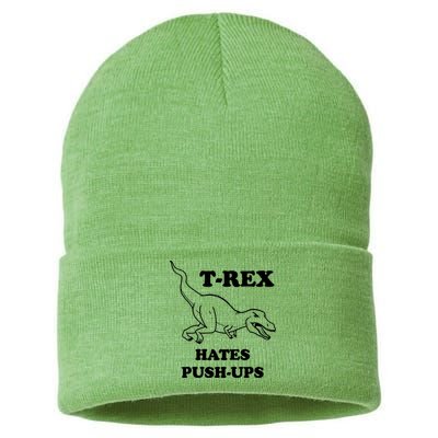 TRex Hates Pushups Sustainable Knit Beanie