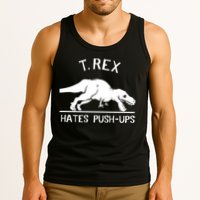 T-Rex Hates PushUps Funny Tyrannosaurus Rex Tank Top