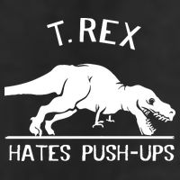 T-Rex Hates PushUps Funny Tyrannosaurus Rex Golf Towel