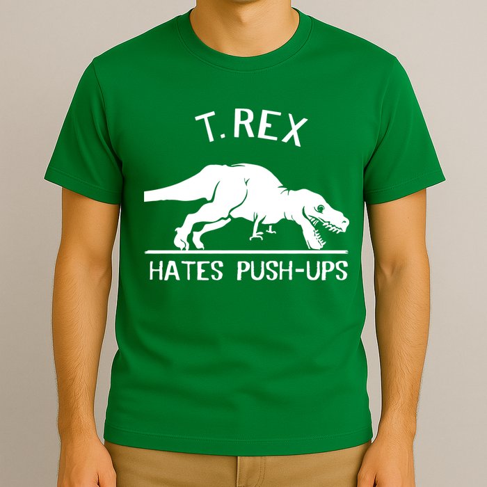 T-Rex Hates PushUps Funny Tyrannosaurus Rex T-Shirt
