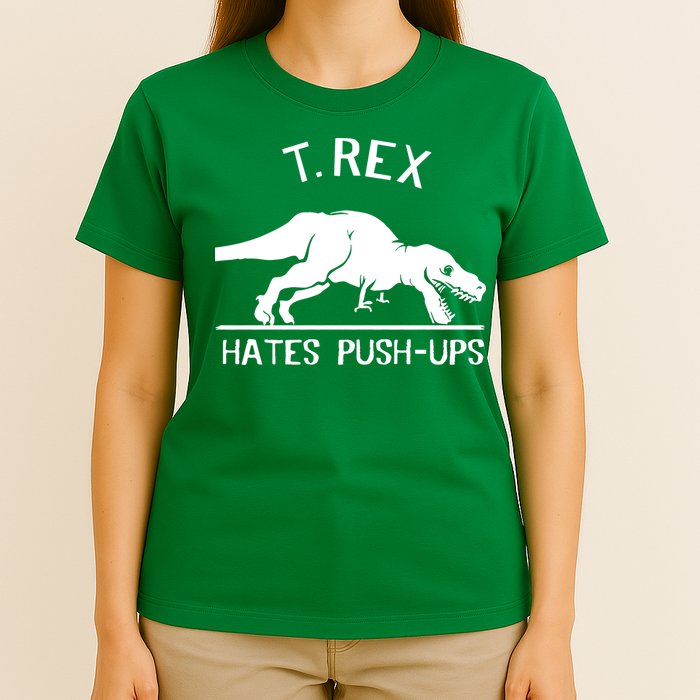 T-Rex Hates PushUps Funny Tyrannosaurus Rex T-Shirt