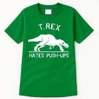 T-Rex Hates PushUps Funny Tyrannosaurus Rex Tall T-Shirt