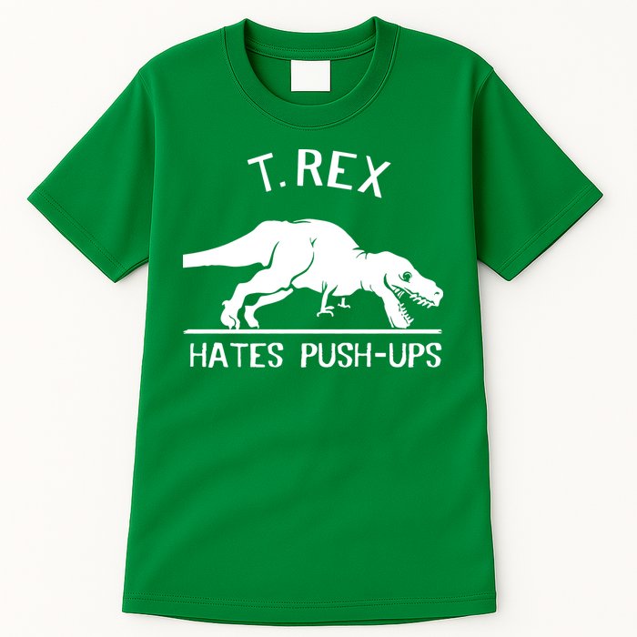T-Rex Hates PushUps Funny Tyrannosaurus Rex Tall T-Shirt