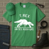 T-Rex Hates PushUps Funny Tyrannosaurus Rex Tall T-Shirt