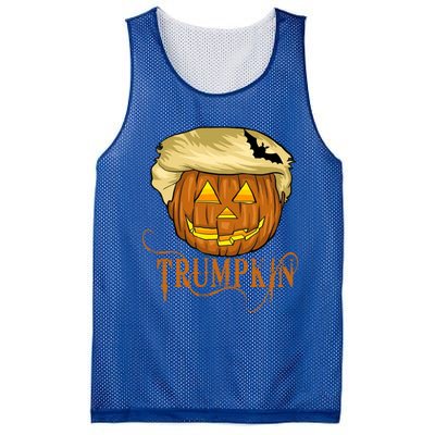 Trump Halloween Pumpkin Carving Trump Supporter Trumpkin Great Gift Mesh Reversible Basketball Jersey Tank