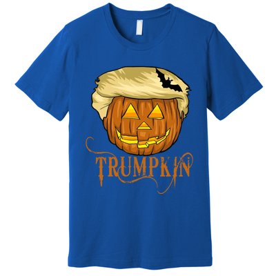 Trump Halloween Pumpkin Carving Trump Supporter Trumpkin Great Gift Premium T-Shirt