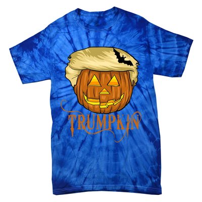 Trump Halloween Pumpkin Carving Trump Supporter Trumpkin Great Gift Tie-Dye T-Shirt