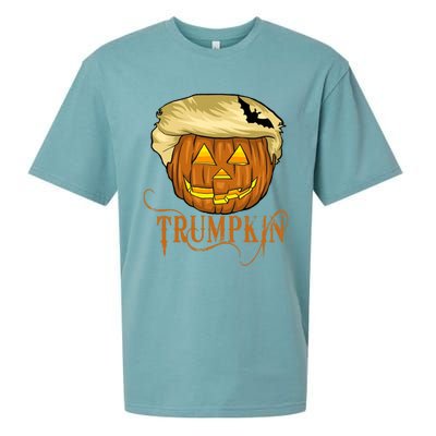 Trump Halloween Pumpkin Carving Trump Supporter Trumpkin Great Gift Sueded Cloud Jersey T-Shirt