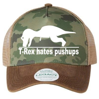 TRex Hates Pushups Funny Legacy Tie Dye Trucker Hat
