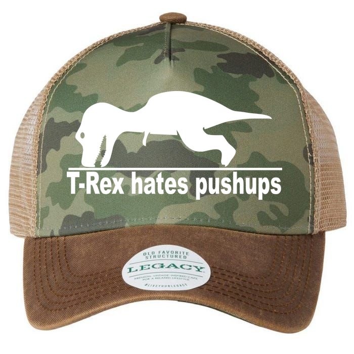 TRex Hates Pushups Funny Legacy Tie Dye Trucker Hat