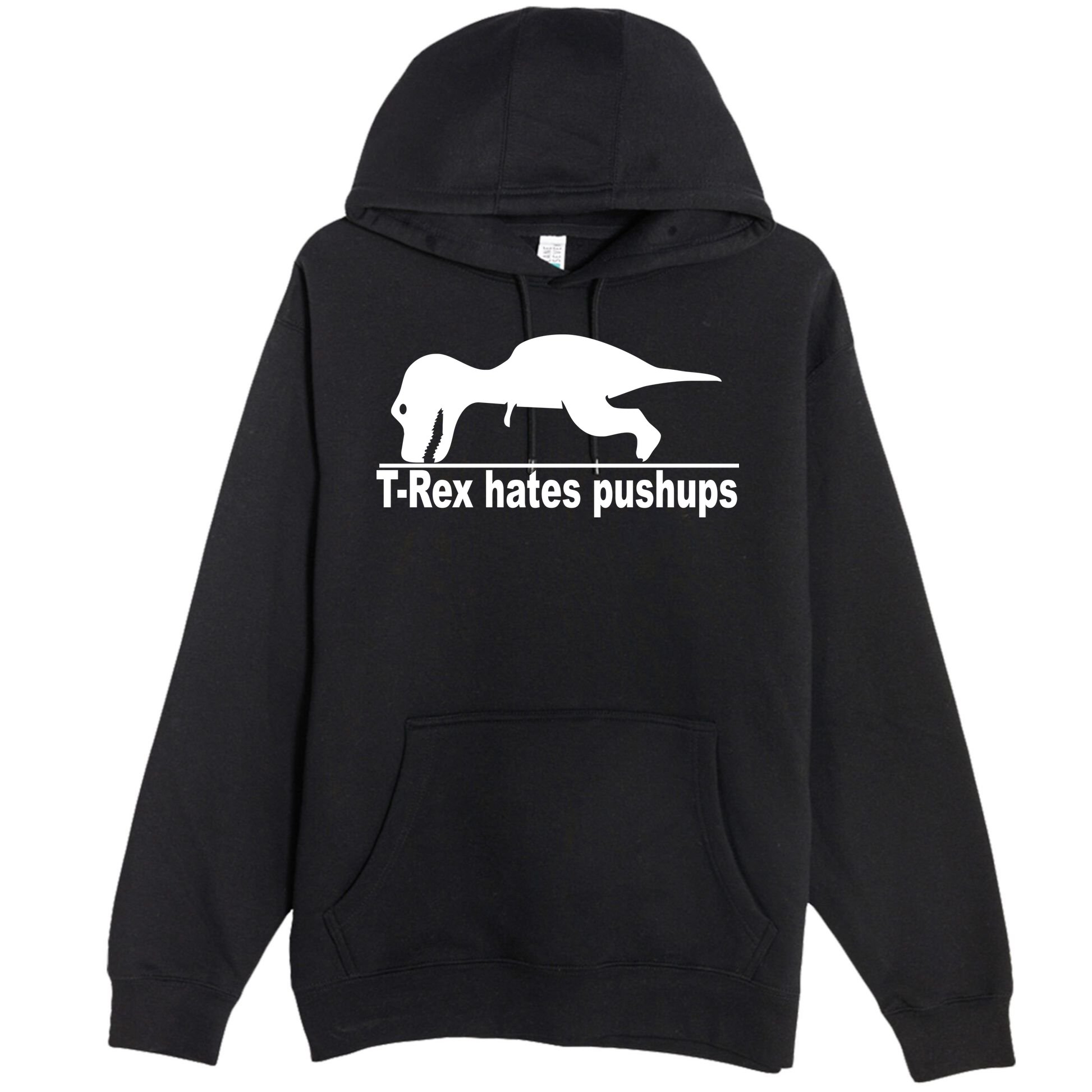 TRex Hates Pushups Funny Premium Pullover Hoodie