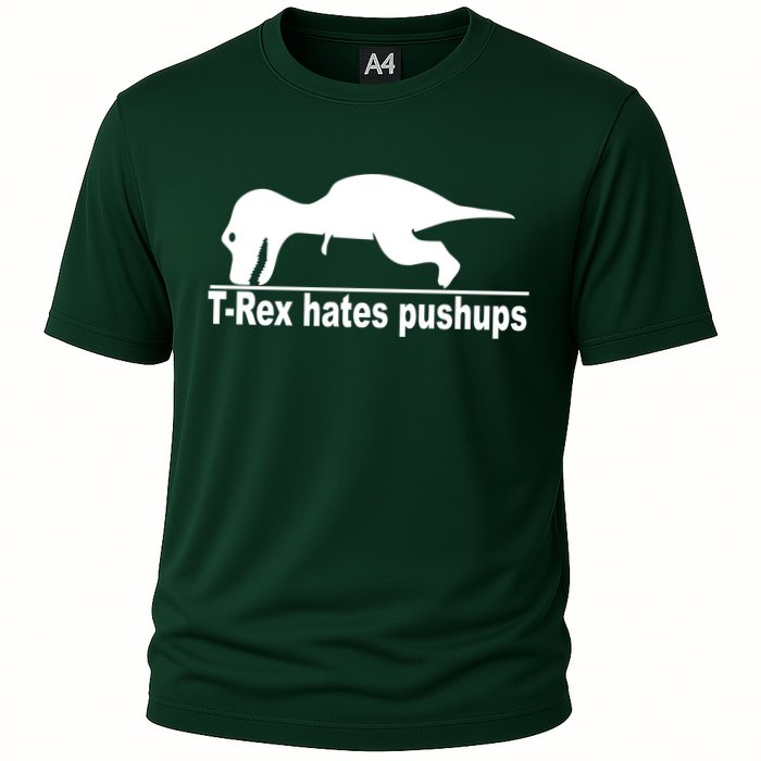 TRex Hates Pushups Funny Performance Shirt