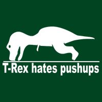 TRex Hates Pushups Funny Sustainable Beanie