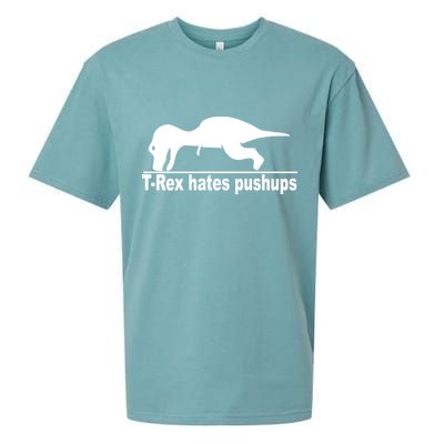 TRex Hates Pushups Funny Sueded Cloud Jersey T-Shirt