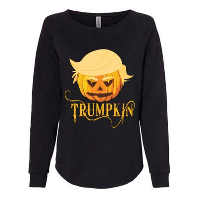 Trump Halloween Pumpkin Craving Trump Supporter Trumpkin Gift Womens California Wash Sweatshirt