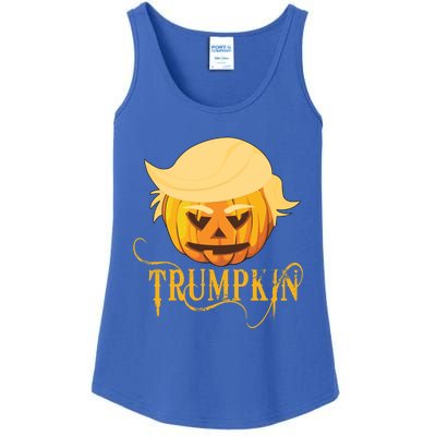 Trump Halloween Pumpkin Craving Trump Supporter Trumpkin Gift Ladies Essential Tank