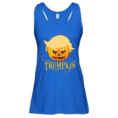 Trump Halloween Pumpkin Craving Trump Supporter Trumpkin Gift Ladies Essential Flowy Tank