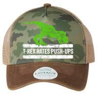 TRex Hates PushUps Dinosaur Funny Gym Push Ups Legacy Tie Dye Trucker Hat