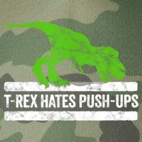 TRex Hates PushUps Dinosaur Funny Gym Push Ups Legacy Tie Dye Trucker Hat