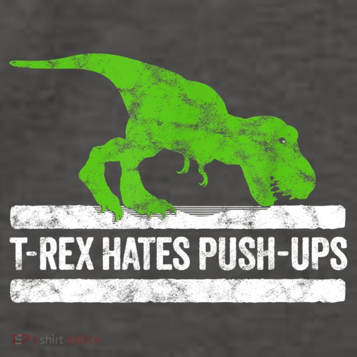 TRex Hates PushUps Dinosaur Funny Gym Push Ups Vector Backpack