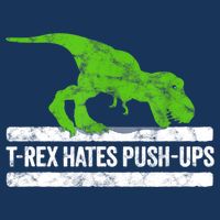 TRex Hates PushUps Dinosaur Funny Gym Push Ups Infant Baby Jersey Bodysuit