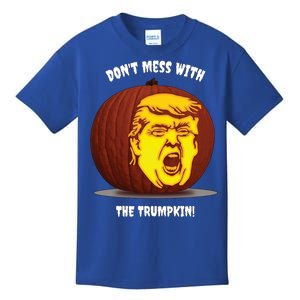 Trump Halloween Pumpkin Don't Mess With The Trumpkin! Cool Gift Kids T-Shirt