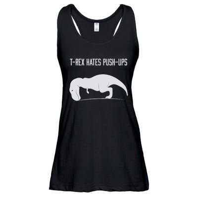 TREX HATES PUSHUPS Ladies Essential Flowy Tank