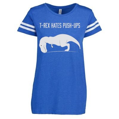 TREX HATES PUSHUPS Enza Ladies Jersey Football T-Shirt