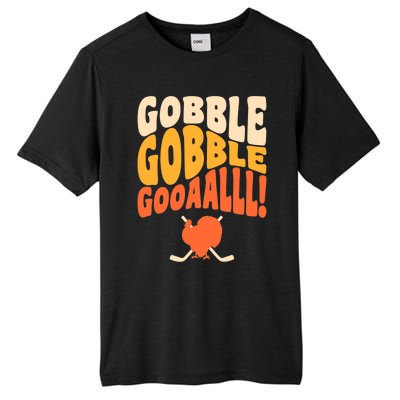 Thanksgiving Hockey Player Ice Hockey Gobble Goal Tall Fusion ChromaSoft Performance T-Shirt