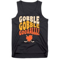 Thanksgiving Hockey Player Ice Hockey Gobble Goal Tank Top