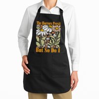 The Horrors Persist But So Do I Humor Flower Funny Full-Length Apron With Pockets