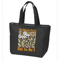 The Horrors Persist But So Do I Humor Flower Funny Zip Tote Bag