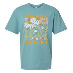 The Horrors Persist But So Do I Humor Flower Funny Sueded Cloud Jersey T-Shirt