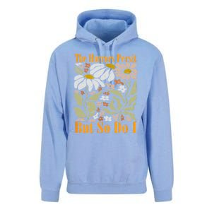 The Horrors Persist But So Do I Humor Flower Funny Unisex Surf Hoodie