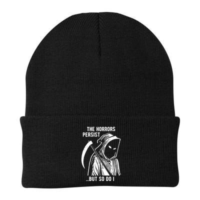 The Horrors Persist But So Do I Funny Knit Cap Winter Beanie
