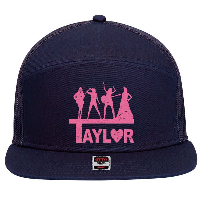 Taylor Heart Performance Lover 7 Panel Mesh Trucker Snapback Hat