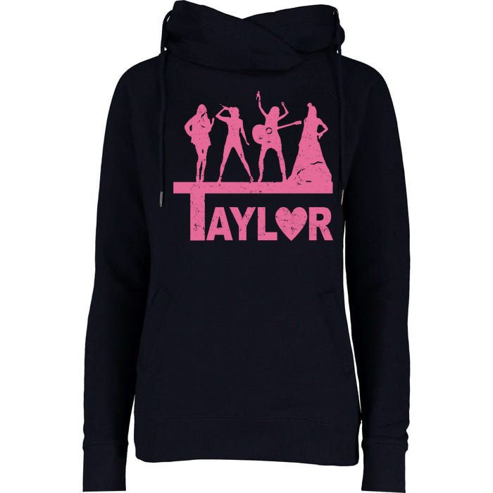 Taylor Heart Performance Lover Womens Funnel Neck Pullover Hood